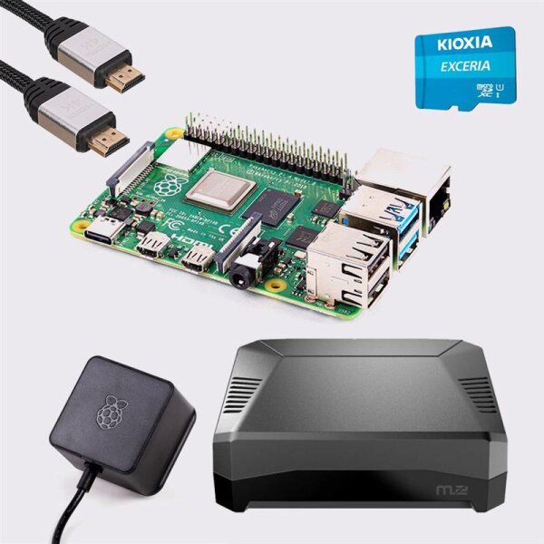 Raspberry Pi 4 8GB - Argon M.2 Set